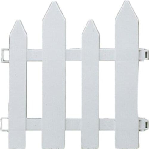 Christmas Tree Fence White PVC Fence Garden Guardrail Surround Fence