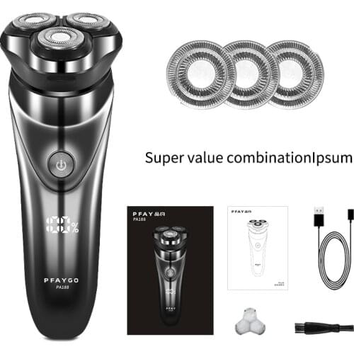 PFAY product about styling Mens shaver free 3 heads, mens electric shaver, hair trimmer, mens beard trimmer 5W high-power sha