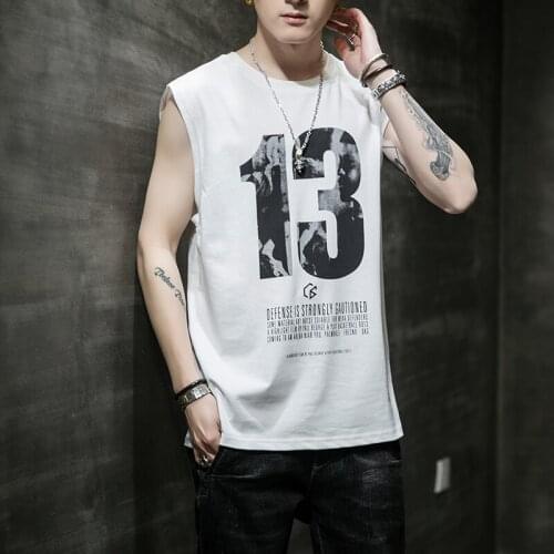 2020 New Summer Fashion Men Sleeveless T Shirts Streetwear Fitness Vests harajuku Top Tee Shirts