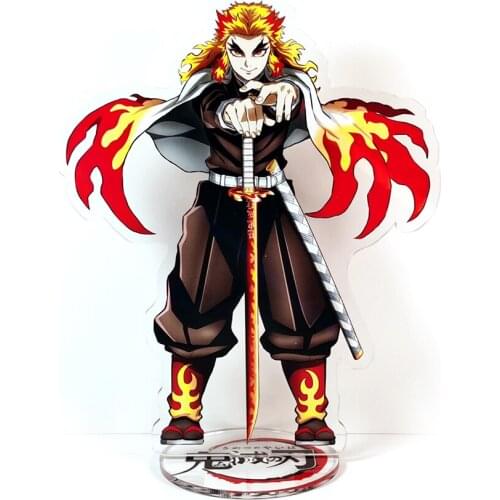 Demon Slayer Kimetsu no Yaiba Rengoku Kyoujurou #C GM acrylic stand figure model plate holder cake topper anime