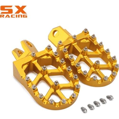 Motorcycle Foot Pegs Footpeg Pedals FootRest For RM125 RM250 RMX250S RMX250R DRZ400 DRZ400E DRZ400S DRZ400SM KLX400R KX500