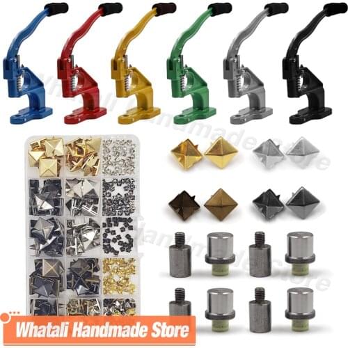 Claw Pyramid Square Rivet Kits Spike Studs Spots Nailhead Mold For Hand Press Machine DIY Leathercraft Shoes Clothing Bag Parts