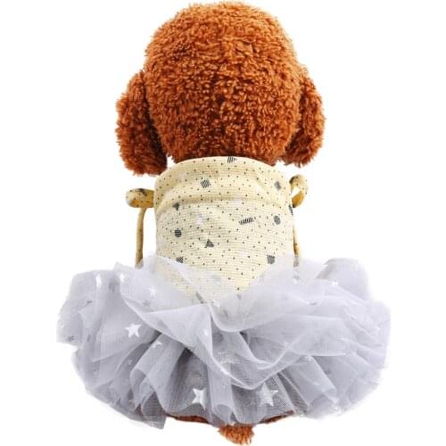 Dog Clothes for Small Dogs Tulle Tutu Skirt Sweety Princess Wedding Party Dress Spring Summer Puppy Cat Chihuahua Dog Lace Dress