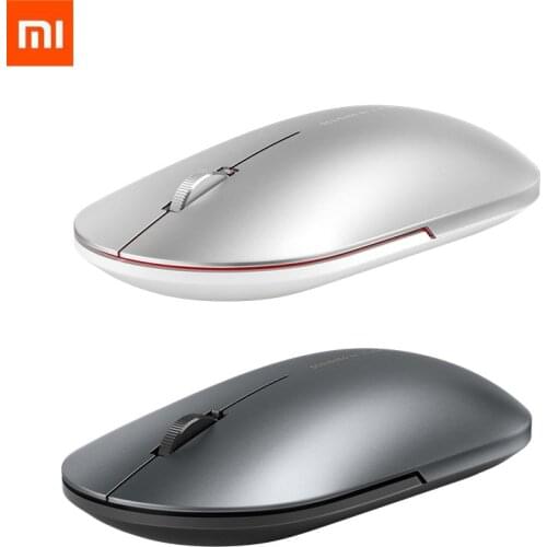 Original Xiaomi Fashion Mouse Portable Wireless Game Mouse 1000dpi 2.4GHz Bluetooth link Optical Mouse Mini Portable Metal Mouse