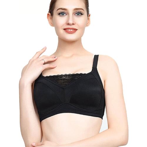 Post Surgery Bra for Mastectomy Women Silicone Breast Prosthesis with Pockets Cotton for Breast Forms Artificial Ladies Bra