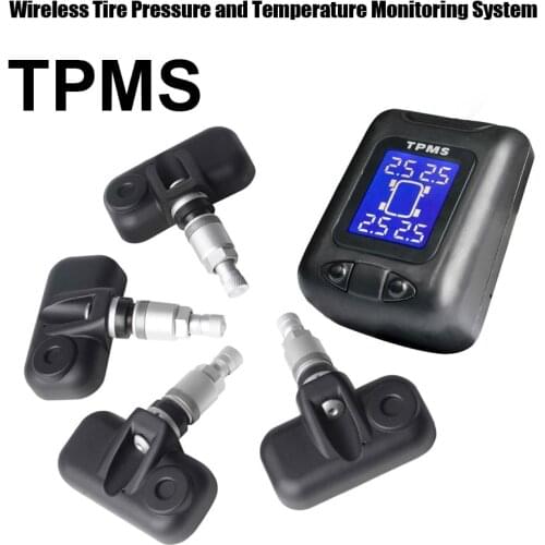 Tire Pressure Monitoring System Car TPMS with 4 pcs Internal Sensors high Low pressure high temperature warnings