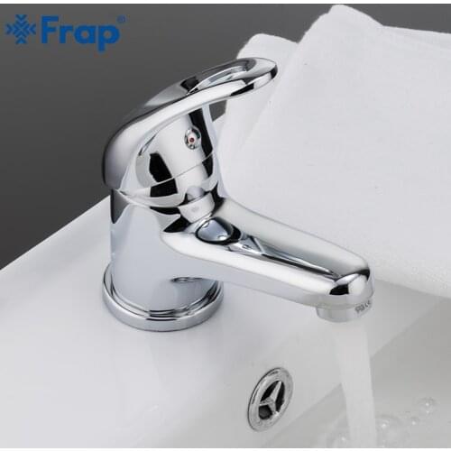 FRAP Basin Faucet Deak mounted Brass Bathroom sink faucet water mixer single handle taps Cold and Hot Water Mixer Torneira