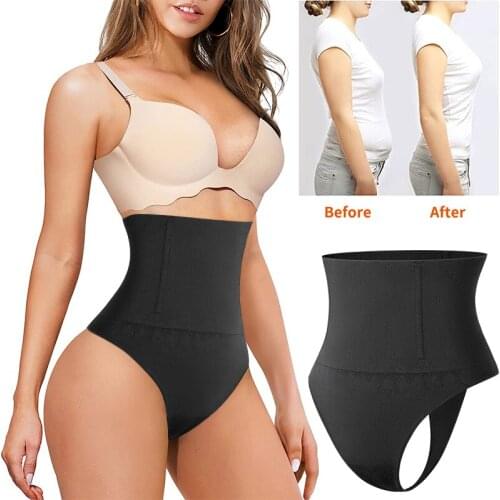 Seamless High Waisted Body Shaper Shorts Shapewear Thong for Women Tummy Control Panties Thigh Slimming Underwear Butt Lifter