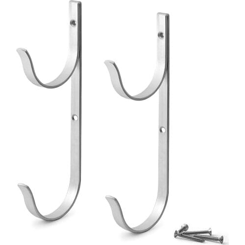 Pool Pole Hanger Garden Tools Supports Bracket Aluminium Pool Accessories Holder Horizontal Wall Stand Wall Mount