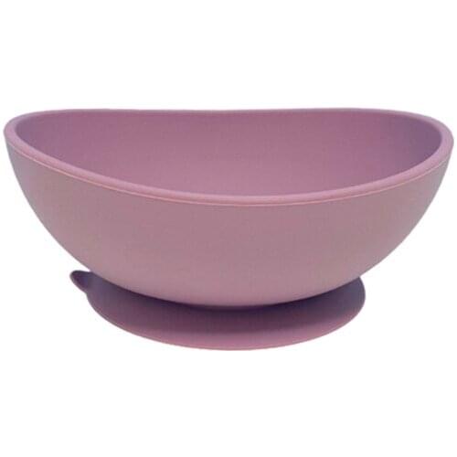 W3JF Food Grade Silicone Baby Suction Bowl Non-Slip Children Dinner Plate Infant Learning Feeding Dish Tableware