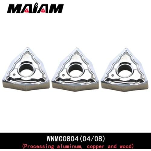 WNMG0804 Peach insert Double-sided WNMG080404 WNMG080408 LH pattern insert MWLNR K08 for Processing aluminum, copper and wood