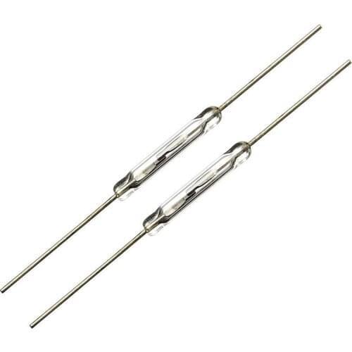 10 pcs Reed contact 14mm x 2mm Miniature reed contact Reed switch 44mm length