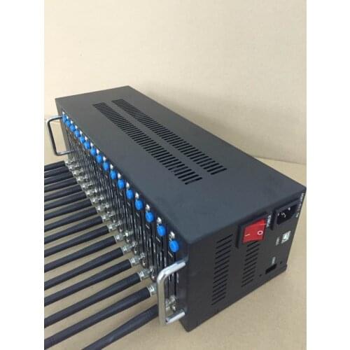 16 SIM Cards Bulk SMS modem pool with SMS Software (Wavecom Q2406 ) USSD imei changeable support USSD STK Mobile recharge