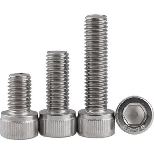 20pcs M4 stainless steel hexagon socket head cap screws cylindrical side cup heads socket sides hatscrews 4mm-22mm length