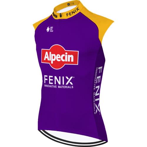2021 Sleeveless Alpecin No windnewof Retro Jersey Cycling Jersey men Fietskleding Heren Ciclismo Mallot Ciclismo Hombre Verano