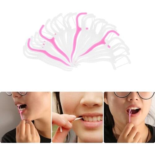 4 Packs /100pcs Dental Floss Flosser Brush Tooth Picks Oral Care Teethpick Sword Oral Care Teeth Cleaner Health & Beauty Tools