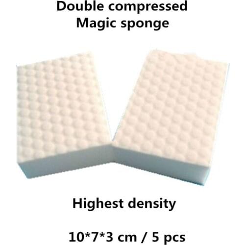 5pcs/Lot High Density Double Compressed Kitchen Cleaning Melamine Sponge Magic Sponge Pad For Dish Washing/Car Cleaning
