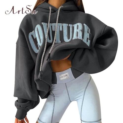 ArtSu Women's Sweatshirts With Inscriptions