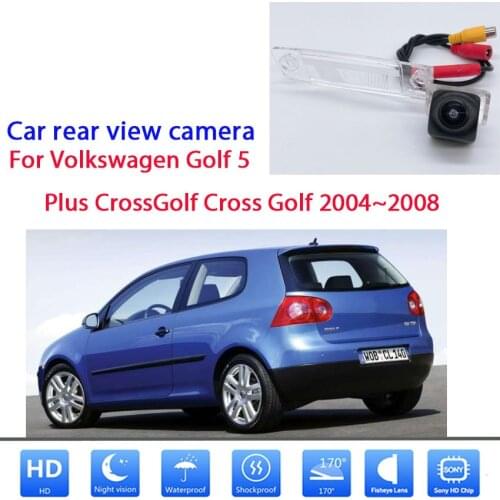 Car rear view camera For Volkswagen Golf 5 Plus CrossGolf Cross Golf 2004~2008 CCD Full HD Night Vision License Plate camera