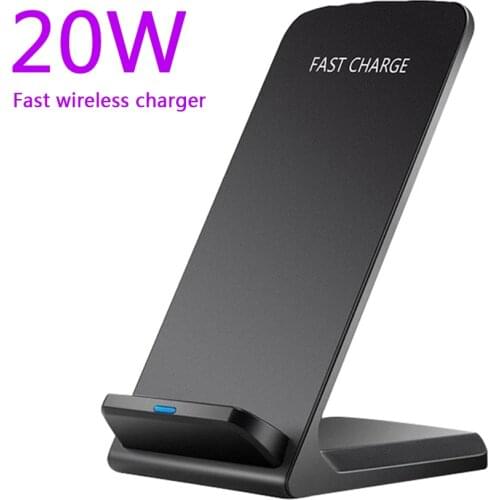 Qi Wireless Charger Station 20W Fast Charging for Samsung iPhone 11 Pro X Xs 8 Plus Huawei Mobile phone Wireless Chargers Dock