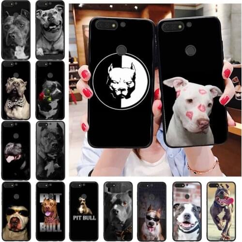 Pit Bull Lovely Pet Dog Pitbull Phone Case For Huawei Honor 7C 7A 8X 9X 8A 10i 20lite 10 10lite 20S 20 8C 7X 8S 7S 9A 10X lite