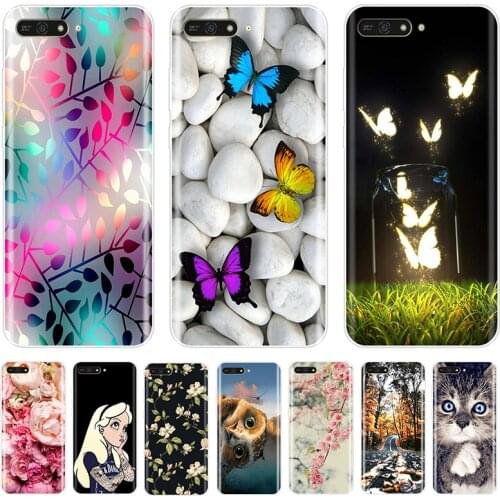 Phone Case For Huawei Y5 Y6 Y7 Prime 2017 2018 Y9 2019 Soft TPU Fashion Back Cover For Huawei Y3 Y5 Y6 II Y7 Pro Case Silicone