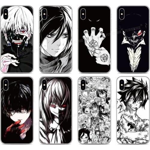 Black Anime Cover For VIVO V20 SE X60 Pro Y70 S7 2020 iQOO 7 5 Y11 Y15 Y17 Y12 Y20 Y20S Y50 Y30 V17 S7e Y73s Y12S Y11S Y20i Case