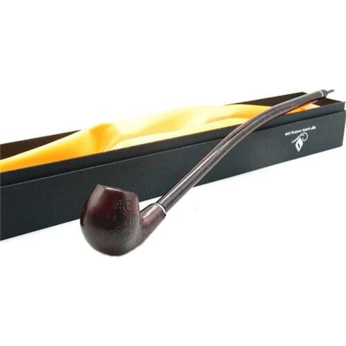 Wooden Smoking Pipe Handmade Lengthen Tobacco Pipe Detachable Smoking Tobacco Herb Pipe Cigarette Tobacco Gift Cigarette Cigar