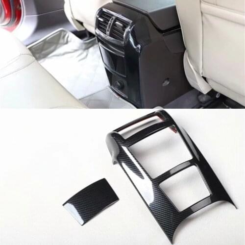 For Buick Regal 2009-2013 1PC Carbon Fiber ABS Car Rear Air Conditioning Vent Outlet Cover Trim Car Styling Accessories