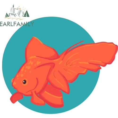 EARLFAMILY 13cm x 11cm for Fishbowl Car Stickers Vinyl Material Decal Occlusion Scratch Motorcycle Decals Decoration