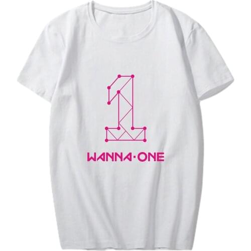 BomHCS Kpop WANNA ONE T-shirt Basic Tee Street Casual Tops Fanmade Tops