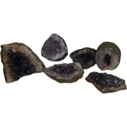 Amethyst Cluster Natural Specimen Raw Quartz Purple Crystal Healing Stones Home Decoration Crafts Gift Section Cluster Gemstones