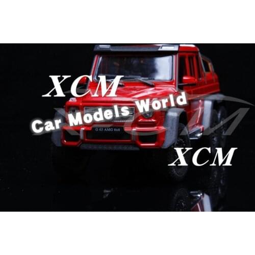 Diecast Car Model Welly FX Models for G63 A M G 6x6 1:24 (Red) + SMALL GIFT