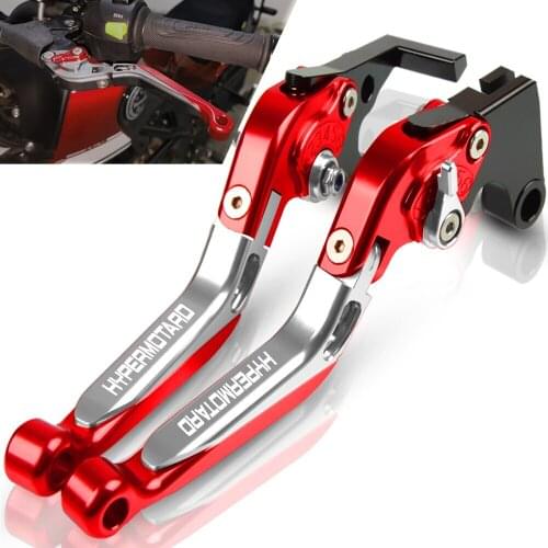 Motorcycle Accessories handbrake Folding Extendable Adjustable Clutch Brake Levers For DUCATI Hypermotard 796 2010 2011 2012