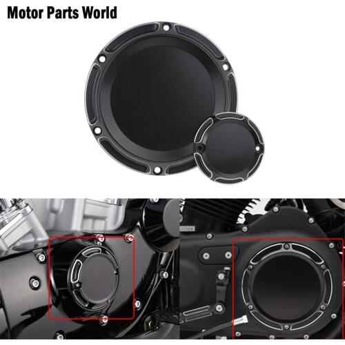 Motorcycle 6 Holes Black Derby Timing Timer Covers Aluminum For Harley Sportster XL883 Seventy Two XL1200V Roadster Nightster