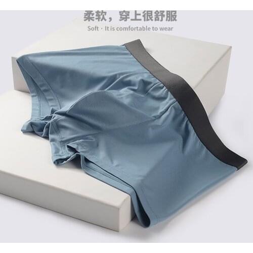 Mens Pants 60 Modal Boxer Shorts Underwear Panties Breathable Simple and Comfortable Adolescents Belts Seamless Mens Underwear