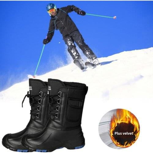 Men Winter Snow Boots Outdoor Nonslip Duck Boots for Hiking