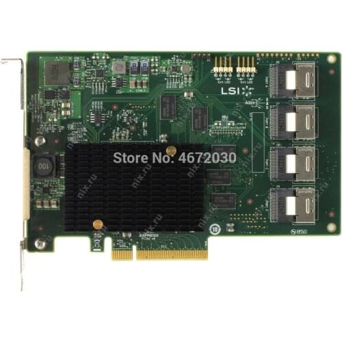 New Broadcom Avago LSI SAS 9201-16I LSI00244 Original New 16 port HBA JBOD SFF8087 Mini-SAS 6Gb PCI-E 2.0 X8 Controller Card