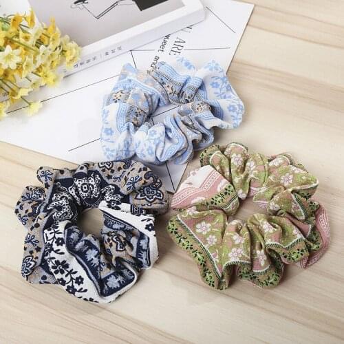 New hot Korean version of floral fabric hair circle womens rubber band head ring jewelry Accessorie Headwear