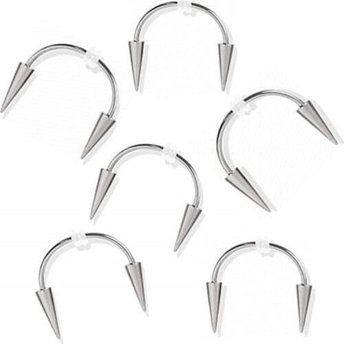 New Tooth Decoration Stainless Steel C Shape Smile Lip Tiger Tooth Nail Zombie Tooth Vampire Body Piercing Jewelry