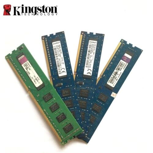 Original Kingston 2GB 4GB 8GB 1R/2Rx8 PC3 PC3L 10600U 12800U 2G 4G 8G DDR3 1333 1600 MHz 10600 12800 Desktop computer memory RAM