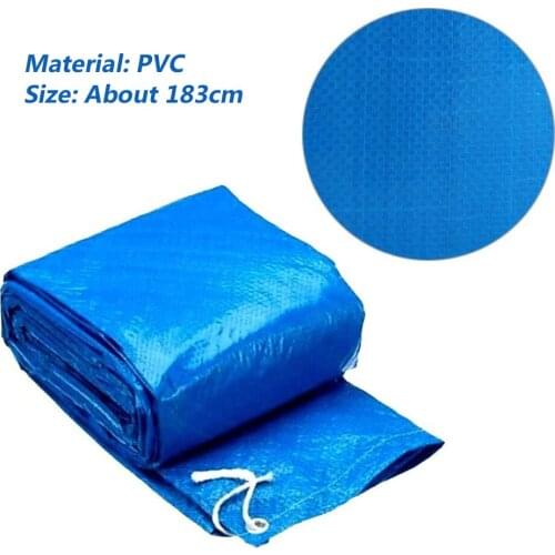 PE Swimming Paddling Pool Cover Tarpaulin Waterproof Swim Pool Tub Rain Dustproof Covers Outdoor Garden Floor Mat 2021 NEW