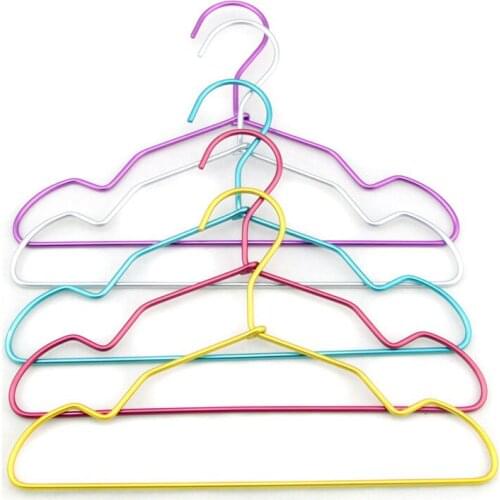 Sainwin 10pcs/lot Aluminum Alloy clothes hanger for Children Metal Clothes Hanger for baby dry and wet clothes hanger for baby