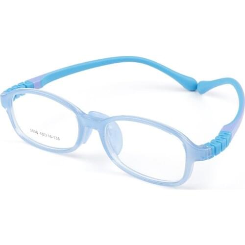 Detachable Super Soft Silicone Childrens Glasses Frame for Boys girls Eye Protection Soft Glasses Frame 6-12 Years Old Pupils