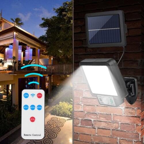 LED Split Solar Powered Wall Light Outdoor Waterproof Motion Sensor Induction Lamp Garden Street Lighting Decoration