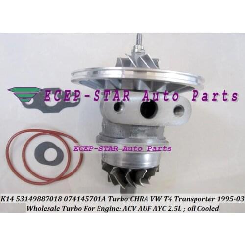 Free Ship Turbo Cartridge CHRA K14 53149707018 53149887018 074145701A Turbocharger For Volkswagen VW T4 95-03 ACV AUF AYC 2.5L