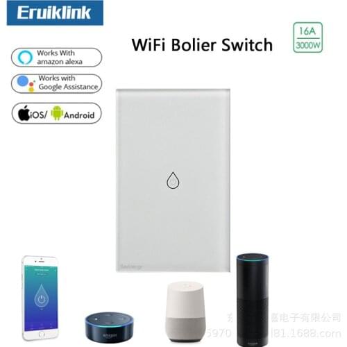 TUYA Wifi Smart Boiler Switch Water Heater Smart Life APP Remote Control Alexa Echo Google Home Voice Control Glass Panel
