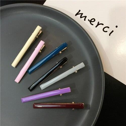 New fashion 1PC Temperament simple wild color Hair Clips Hairpins Barrettes Girls Hairgrips Hair Accessories Headwear