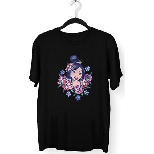 Four Seasons Disney Women T-Shirts Mulan Princess Printing Summer New Products Comfortable Harajuku Style T Shirts Female Kawaii