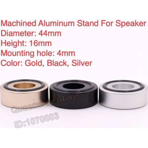 1Set/4 PCS Solid Aluminum HIFI Speakers Stand Feet Foot Pad Loudspeaker Box Spikes Cone Floor Foot Nail 44*16MM